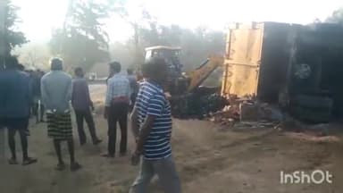 पेण्ड्रा: कारीआम के पास तेज रफ्तार ट्रेलर ढाबे में जा घुसा, हादसे में तीन लोग गंभीर रूप से घायल