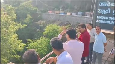 बड़गांव: संभागीय आयुक्त राजेन्द्र भट्ट व जिला कलेक्टर अरविंद पोसवाल ने UIT और नगर निगम टीम के साथ किया फतेहसागर की पाल का दौरा