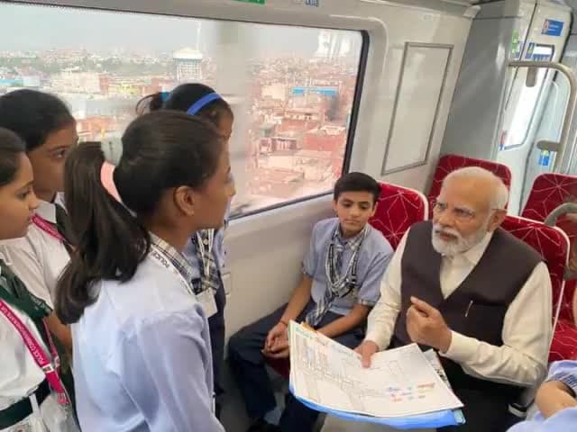 PM Shri Narendra Modi Ji flags off first #NaMoBharat (RapidX) train connecting Delhi-Meerut & launches Regional Rapid Transit System (RRTS) in India.

This is a watershed moment in our nation's