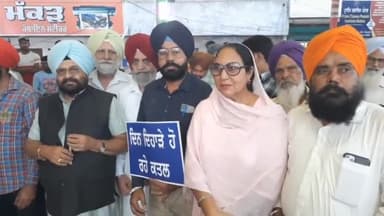 ਨਾਭਾ: ਸ਼ਹਿਰ ਵਿਖੇ ਸਾਬਕਾ ਕੈਬਨਿਟ ਮੰਤਰੀ ਸਾਧੂ ਸਿੰਘ ਧਰਮਸੋਤ ਦੀ ਅਗਵਾਈ 'ਚ ਸੂਬੇ ਦੀ ਕਾਨੂੰਨ ਵਿਵਸਥਾ ਨੂੰ ਲੈਕੇ ਕੱਢਿਆ ਗਿਆ ਕੈਂਡਲ ਮਾਰਚ