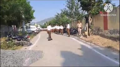 अजमेर: भोपावाडा मंडल द्वारा निकाला गया पद संचलन लोहा खान से होते हुए पीली खान टेंपो स्टैंड से होते हुवे पटेल ध्यान पर हुआ समापन