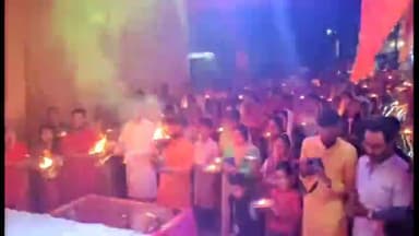 बस्ती: रौता चौराहा स्थित शनि मंदिर पर कन्या पूजन के साथ भव्य आरती का हुआ आयोजन