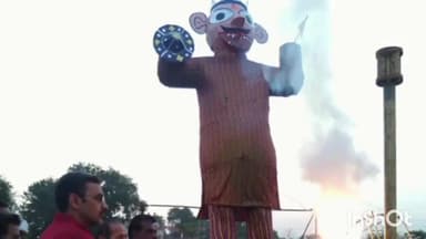 रामलीला मैदान मे श्रीरामलीला महोत्सव के अंतर्गत कुंभकरण का हुआ वध विजयदशमी पर होगा रावण का वध