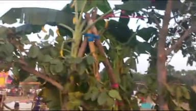 करपी: किंजर थाना क्षेत्र के झिकटिया गांव में लंका दहन एवं रावण बध का हुआ आयोजन