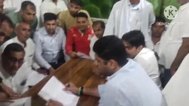 जींद: उप मुख्यमंत्री दुष्यंत चौटाला ने अर्बन स्टेट स्थित जजपा जिला कार्यालय में सुनी कार्यकर्ताओं की समस्याएं