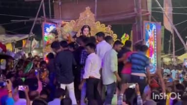 सोनो: सोनो चौक स्थित दुर्गा मंदिर से मां दुर्गा की प्रतिमा का हुआ विसर्जन