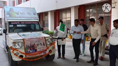 जींद: डीसी व जिला निर्वाचन अधिकारी ने लघु सचिवालय से मतदाता जागरूकता वाहन को हरी झंडी दिखाकर किया रवाना