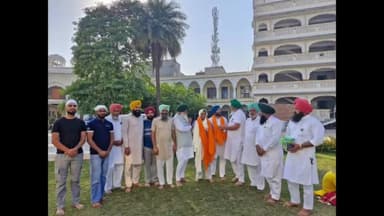 ਐਸਏਐਸ ਨਗਰ ਮੁਹਾਲੀ: ਗੁਰਦੁਆਰਾ ਅੰਬ ਸਾਹਿਬ ਵਿੱਚ ਜੋਆਏ ਬੇਦਵਾਣ ਨੂੰ ਸ਼ੋਟਪੁੱਟ ਵਿੱਚ ਪਹਿਲਾ ਸਥਾਨ ਲੈਣ 'ਤੇ ਬੀਕੇਯੂ ਰਾਜੇਵਾਲ ਮੁਹਾਲੀ ਦੇ ਪ੍ਰਧਾਨ ਨੇ ਸਨਮਾਨਿਤ ਕੀਤਾ