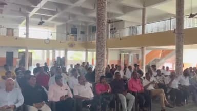 गिर्वा: सेक्टर-11 स्थित भवन में हुए कार्यक्रम में संत महंतों ने आगामी विधानसभा चुनाव के लिए उप महापौर सिंघवी का किया समर्थन