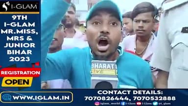 पाटलिपुत्र विश्वविद्यालय प्रशासन के खिलाफ अपनी बात मीडिया के सामने रखते हुए