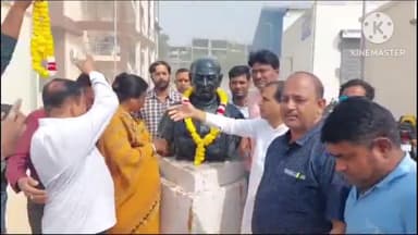अजमेर: पटेल स्टेडियम में लोह पुरुष सरदार वल्लभभाई पटेल की मनाई गई जयंती, पुष्पांजलि की गई अर्पित