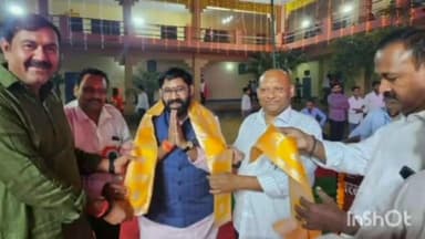 बुलंदशहर: गुलावठी में सिकंदराबाद रोड पर लाला जय प्रकाश सरस्वती विद्या मंदिर के वार्षिकोत्सव समारोह में पहुंचे विधायक