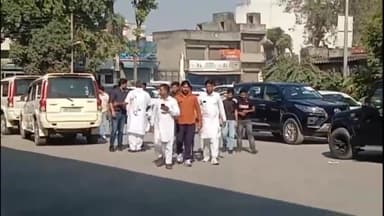 जगाधरी: यमुनानगर के ट्रांसपोर्ट व्यवसायी गुरबाज सिंह सैंकड़ों साथियों के साथ कांग्रेस पार्टी में शामिल होने के लिए हुए रवाना