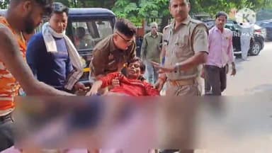 फिरोज़ाबाद: जलेसर रोड पचवान कॉलोनी के समीप एक मजदूर बिजली के खम्बे के तारों में फसा