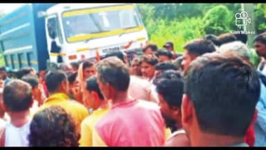 सारवां: थाना क्षेत्र सारवां अंतर्गत कल्होड़ मोड़ के पास हाईवा की चपेट में आने से पिता की हुई मौत व पुत्र हुआ घायल