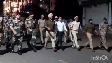 होशंगाबाद नगर: नर्मदापुरम शहर में पुलिस ITBP आरपीसीफ के जवानों ने निकाला फ्लैग मार्च कलेक्टर एसपी हुए शामिल