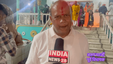 आज निरसा के नयाडाँगा काली मंदिर प्रांगण का दर्शन करने आये पूर्व विधायक अरूप चटर्जी ने क्या कुछ कहा काली पूजा और आने वाले त्यौहारों को लेकर