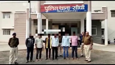 जयसिंहनगर: विधानसभा निवार्चन के मद्देनजर में सीधी पुलिस द्वारा थानों के गुंडे बदमाशों की गई चेकिंग