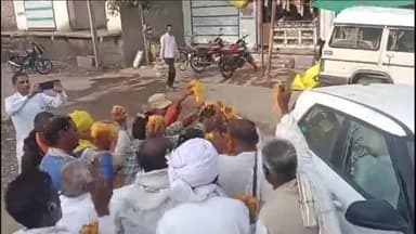 जीरापुर: नगर के छापीडेम स्थित खाटू श्याम मंदिर पर अंतरराष्ट्रीय संत साहब नितिन दास जी का हुआ भव्य स्वागत