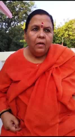 पवई: पूर्व मुख्यमंत्री उमा भारती ने पवई विधानसभा के भाजपा प्रत्याशी पहलाद लोधी को बताया अपना हनुमान