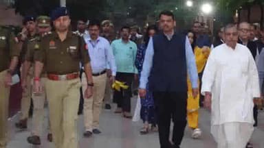 मथुरा: महाराष्ट्र के डिप्टी सीएम ने परिवार सहित श्री कृष्ण जन्म स्थान एवं बांके बिहारी के किए दर्शन