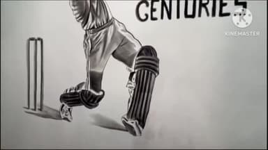 अमरोहा: भारत-न्यूजीलैंड सेमीफाइनल मैच के दौरान विराट कोहली ने 50 शतक पूरे किये अमरोहा के चित्रकार ने कोयले से बनाई तस्वीर