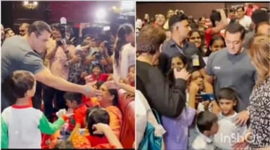 बच्चों के साथ बच्चे बने सलमान खान चिल्ड्रन डे पर की खूब मस्ती
