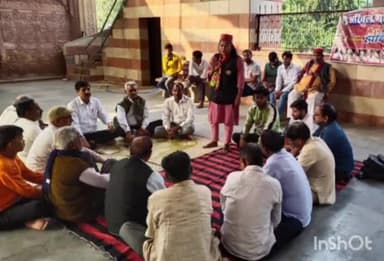 धौलपुर: राधा बिहार मंदिर पर रेजागला दिवस पर शहीदों को किया याद