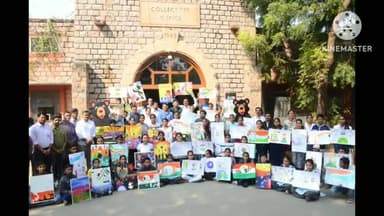 जालौर: जालौर लोकतंत्र के रंग कैनवास के संग थीम पर कलेक्ट परिसर में कार्यक्रम हुआ आयोजित