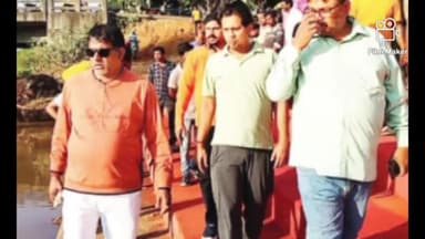 पालोजोरी: सारठ विधायक रणधीर सिंह ने पालोजोरी के छठ घाट का किया निरीक्षण