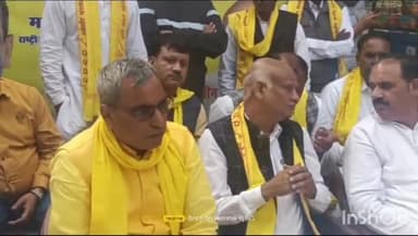 धौलाना: पिलखुवा पहुंचें ओमप्रकाश राजभर ने कहा,स्वामी प्रसाद मौर्य संविधान को नहीं मानते उनका दिमाग डिस्टर्ब हो गया है