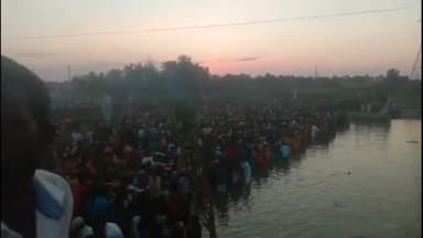 कटकमदाग: उदीयमान सूर्य को अर्घ्य अर्पण कर कटकमदाग प्रखंड में महापर्व छठ हर्षोल्लास के साथ हुआ सम्पन्न