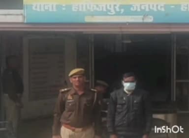 धौलाना: थाना हाफिजपुर पुलिस ने ग्राम अमरपुर इमटोरी से वारंटी चल रहे एक अभियुक्त को किया गिरफ्तार