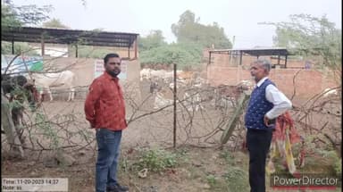 ग्राम पंचायत ऐर ADO बलबीर सिंह सेंगर,सचिव सचिन, ग्राम प्रधान फौजी जुझार सिंह राजपूत ने गौशाला एवं गांव में चल रहे कार्यों का निरीक्षण किया