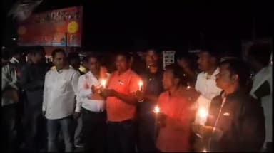 तोपचांची: धीरज नोनिया हत्या मामले में CBI जांच कराने की मांग को लेकर तोपचांची में निकाला गया कैंडल जुलूस