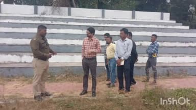 जगदलपुर: नगर निगम आयुक्त हरेश मंडावी ने किया सिटी ग्राउंड का निरीक्षण