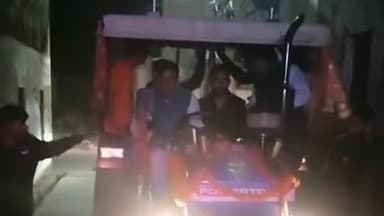 जिला मनोरंजन क्लब के पीछे भाजपा प्रत्याशी हरलाल जी सहारण  का वार्डवासियों ने किया भव्य स्वागत