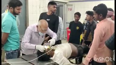 आरा: धनुपरा स्थित ब्रह्म बाबा स्थान के समीप बुधवार की सुबह सड़क हादसे में बाइक सवार दो दोस्त हुए जख्मी, सदर अस्पताल में भर्ती