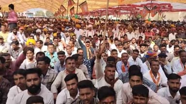 चौमहला राजस्थान की पुर्व मुख्यमंत्री वसुन्धरा राजे सिंधिया की आम सभा में पहुंचे हजारों की तादाद में लोग