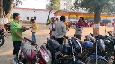 गोंडा: धानेपुर थाना में मजिस्ट्रेट की मौजूदगी में 11 दोपहिया वाहनों की हुई नीलामी