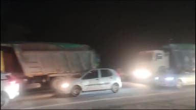 कनवास: मुकुंदरा टेरेटरी के राष्ट्रीय राज मार्ग 52 पर लगा 5 किलोमीटर लंबा जाम पुलिस खुलवाने के प्रयास में जुटी