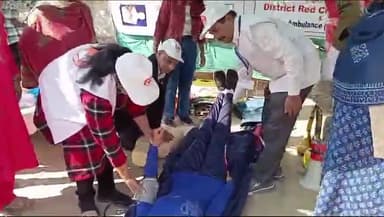 पंचकूला: सेक्टर 1 जिला सचिवालय में पंचकूला प्रशासन द्वारा आपदा प्रबंधन को लेकर की गई मॉक ड्रिल