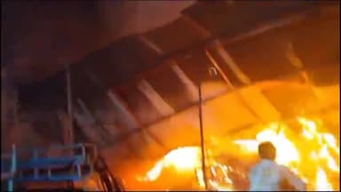 माण्डलगढ़: बिजौलिया के टेंट हाउस में लगी आग, लाखों रुपये का सामान जलकर हुआ स्वाहा