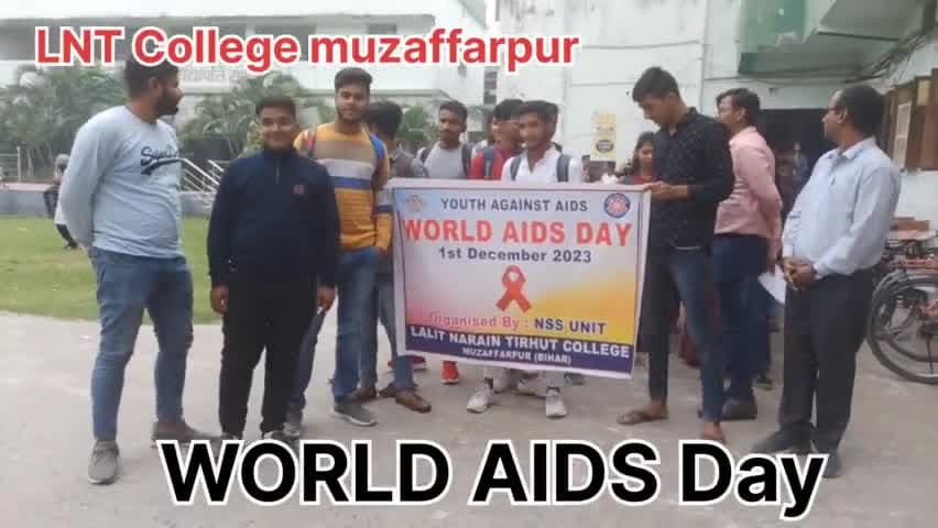 WORLD AIDS Day को लेकर एलएनटी कॉलेज में जागरूकता रैली निकाली गई  NSS के द्वारा 
#सुल्तान_अली