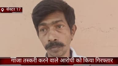 फरीदाबाद: सेक्टर 17 क्राइम ब्रांच ने गाजा  तस्करी करने वाले आरोपी को ओल्ड फरीदाबाद से किया काबू