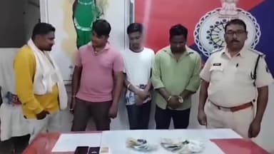 कांकेर: कुर्री के जंगल में जुआ खेल रहे चार जुआरी को पुलिस ने पकड़ा, 11हजार 270 रूपये जप्त