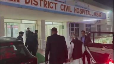 हिसार: रात 10बजे नागरिक हॉस्पिटल पहुंचें CM मनोहर लाल सुविधा के साथ दवाइया मिलने की बात भी पूछी ,5 मिनट तक लैब में रुके सीएम