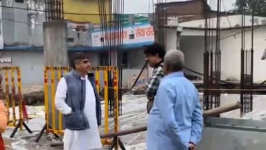 छोटीसादड़ी: समाजसेवी ने मां भादवा के दिव्य मंदिर निर्माण का लिया जायजा