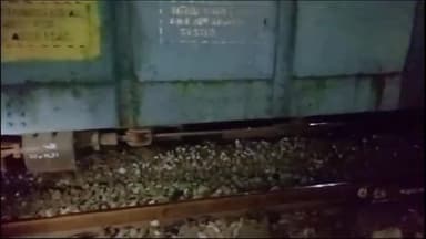 रामपुर: बीती रात रामपुर के पनवड़िया रेलवे फाटक के पहले मालगाड़ी के दो वेगन डिरेल हुए, यात्रियों को हुई दिक्कत