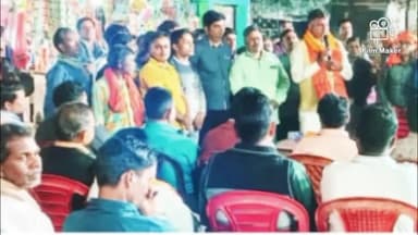 पालोजोरी: पालोजोरी की महावीर चौक पर विधायक रणधीर सिंह की अगवाई में तीन राज्यों की जीत पर मनाई गई खुशी